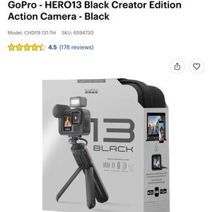 GoPro HERO13 Black with Tripod and Mic